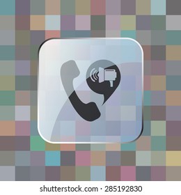 illustration of modern icon phone with cloud