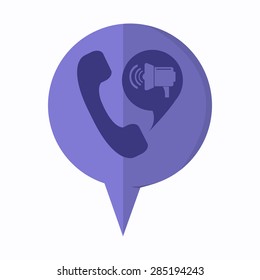 illustration of modern icon phone with cloud