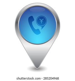 illustration of modern icon phone with cloud
