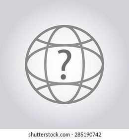 illustration of modern icon  planet