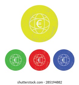 illustration of modern icon  planet