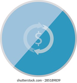 illustration of modern icon  refresh
