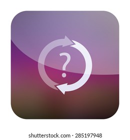 illustration of modern icon  refresh