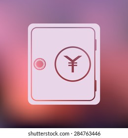 illustration of modern icon safe