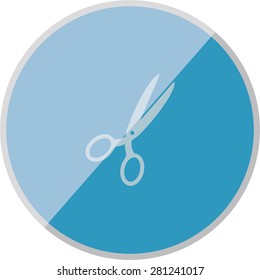 illustration of modern icon scissors