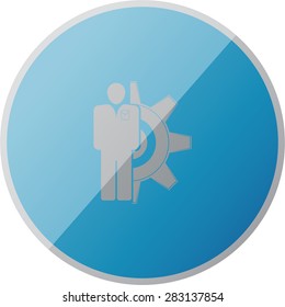 illustration of modern icon setting