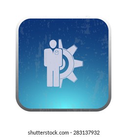 illustration of modern icon setting
