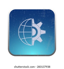 illustration of modern icon setting