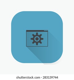 illustration of modern icon setting
