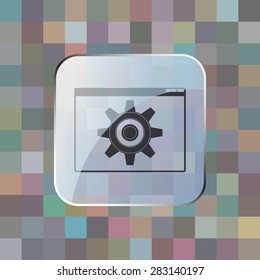 illustration of modern icon setting