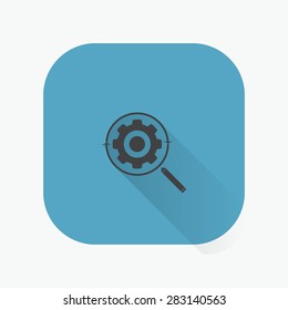 illustration of modern icon setting