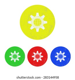 illustration of modern icon setting