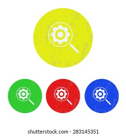 illustration of modern icon setting