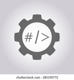 illustration of modern icon setting 