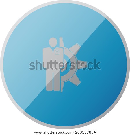 illustration of modern icon setting