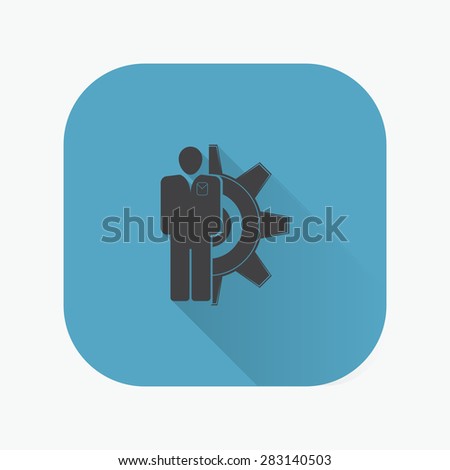 illustration of modern icon setting
