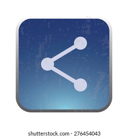 Illustration of modern icon share