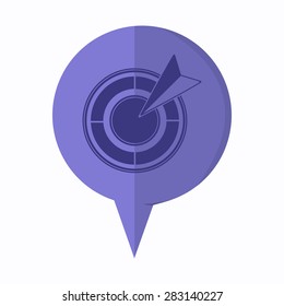 illustration of modern icon target