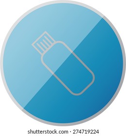 Illustration of modern icon usb