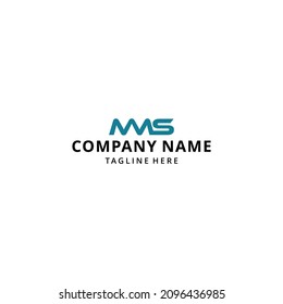 illustration Modern letter ms,mms logo combination design for company or business