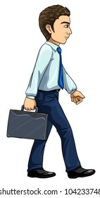 Illustration of modern man from evolution series
