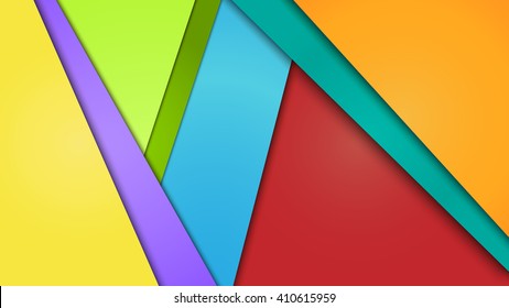 Illustration of modern material design. Vector background. Unusual design. Format 16:9