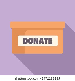 Illustration of a modern. Minimal donation box symbolizing generosity. Philanthropy. And community support for nonprofit fundraising and charity assistance