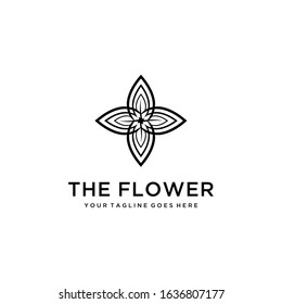 Illustration Modern natural beauty leaf icon design logo concept icon template