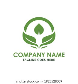 Illustration modern natural leaf icon design logo concept icon template