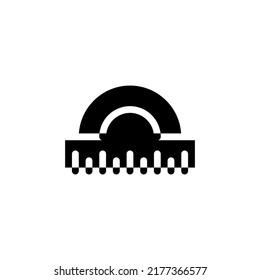 Illustration modern ruler book Icon isolated on white background logo design