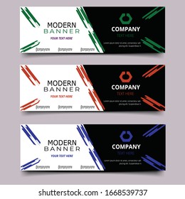 Moderne abstrakte Business-Banner-Vorlage