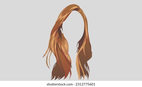 Illustration modern stylis hair woman