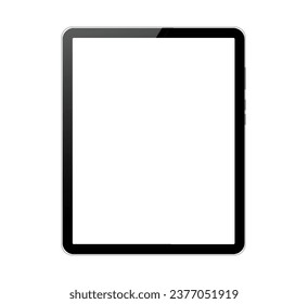 Ilustración de una tableta moderna simulada