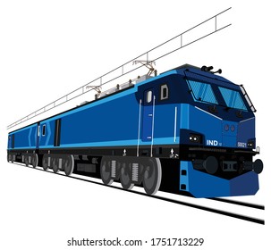 Illustration Of Modern Train Concept