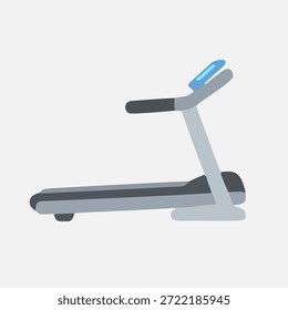 Illustration eines modernen Laufwerks für Cardio-Übungen und Fitness-Workouts
