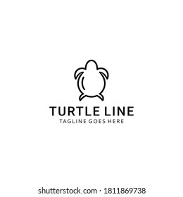 Illustration modern turtle sign abstract modern logo inspiration