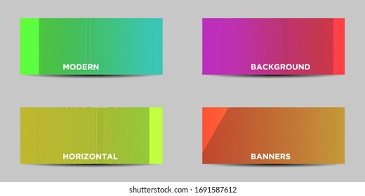 Illustration of modern vector design. abstract horizontal banner with gradient design. Abstract texture, minimal geometric background pattern design.