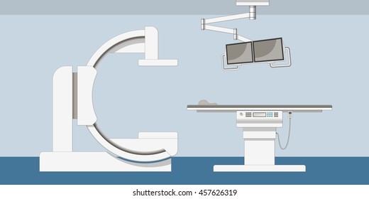 Illustration of a modern X-ray machine