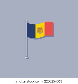 Ilustración de la plantilla de la bandera de Moldavia