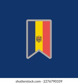 Illustration of Moldova flag Template