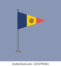 Illustration of Moldova flag Template