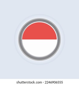 Ilustración de la plantilla de bandera de Mónaco