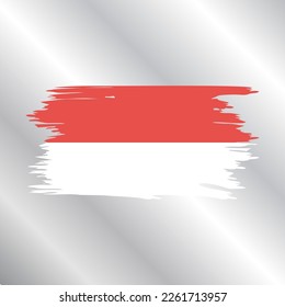 Illustration of Monaco flag Template