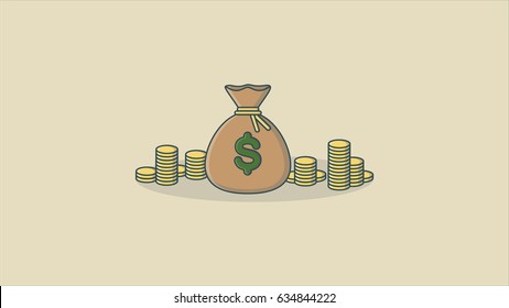 Illustration of money