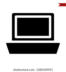 illustration of monitor glyph icon