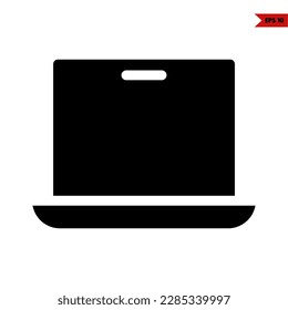 illustration of monitor glyph icon