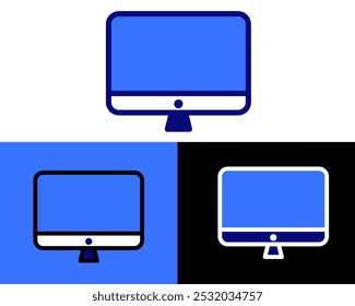 Ilustração de Monitor, PC, Laptop, Computador para mostrar a imagem visual