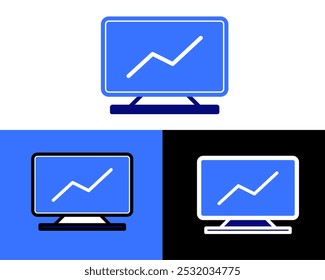 Illustration of Monitor, PC, Laptop, Computer to displaying visual image