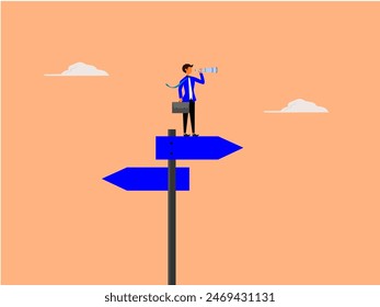 illustration of monitoring, direction to go that must be completed