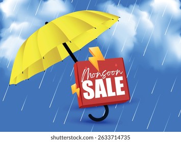 Illustration of Monsoon season designs. Vector background of Monsoon season sale. Monsoon season elements with attractive backgrounds